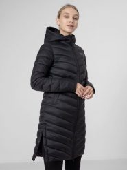 4f Kurtka damska H4Z22-KUDP015 Głęboka czerń r. S. Kurtki sportowe damskie 4F, s, bez wzorów, bez ramiączek, bez kaptura. Za 279.00 zł.