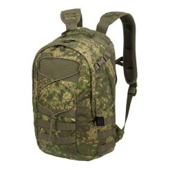 Plecak EDC 21 litrów. Zielone plecaki męskie HELIKON-TEX, z aplikacjami, z materiału. Za 352.99 zł.