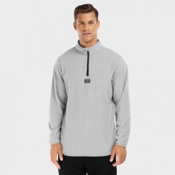 Bluza z cienkiego polaru do sportów zimowych męska Limestone. Szare bluzy sportowe męskie SIROKO, na zimę, m, bez wzorów, z polaru, bez kaptura, narciarskie. Za 292.00 zł.