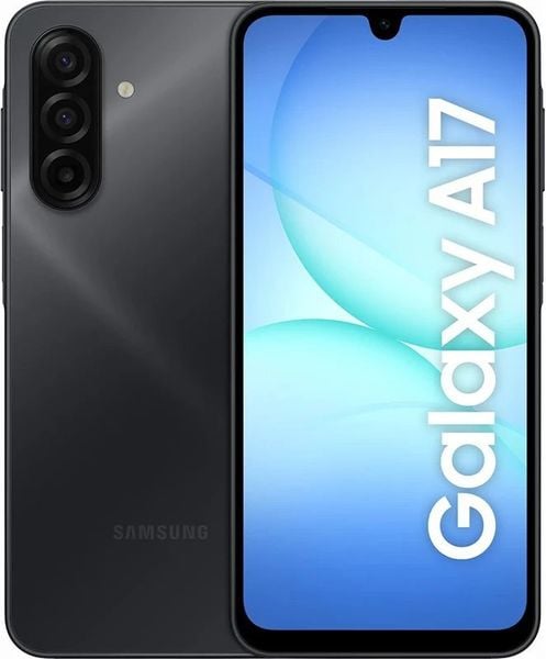 Smartfon Samsung Galaxy A17 4/128GB Czarny (SM-A175FZKBEUE). Czarne smartfony SAMSUNG. Za 669.00 zł.
