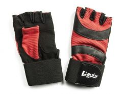 Rękawiczki fitness Laubr Sport czerwone. Brązowe rękawiczki męskie FIVE GLOVES, bez wzorów, z materiału. Za 113.99 zł.