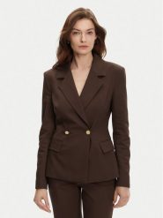 Marciano Guess Marynarka 5GGN24 7311A Brązowy Regular Fit. Brązowe marynarki i żakiety damskie Marciano Guess, z aplikacjami, z syntetyku, bez kołnierzyka, bez ramiączek. Za 849.99 zł.