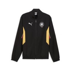 Kurtka dresowa retro męska niemieckiej reprezentacji w piłce ręcznej PUMA. Czarne kurtki męskie Puma, m, bez wzorów, z dresówki, retro, bez kaptura. Za 329.00 zł.