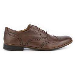 Olivier Buty wizytowe skórzane Brogsy 306GT brąz mokka brązowe. Brązowe buty wizytowe męskie bez wzorów, ze skóry, bez obcasa, bez zapięcia. Za 319.69 zł.