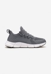 Jasnoniebieskie Wsuwane Buty Sportowe Sneakersy z Siateczki na Tłoczonej Podeszwie Salafina. Niebieskie buty sportowe męskie Born2be, bez wzorów, bez zapięcia. Za 99.99 zł.