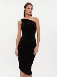NORMA KAMALI Sukienka koktajlowa KK2223PL667001 Czarny Slim Fit. Czarne sukienki damskie Norma Kamali, m, bez wzorów, z syntetyku, wizytowe, bez kołnierzyka, bez ramiączek. Za 1,009.00 zł.