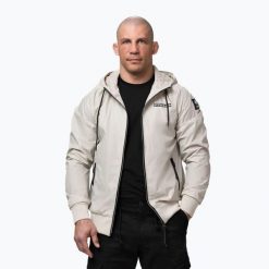 Kurtka męska Pitbull Athletic Logo Nylon Hooded. Brązowe kurtki męskie PITBULL, m, bez wzorów, z materiału, bez kaptura. Za 219.99 zł.