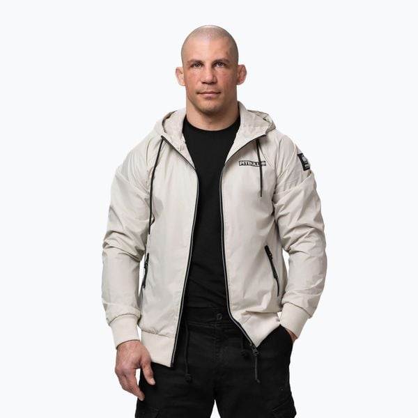 Kurtka męska Pitbull Athletic Logo Nylon Hooded. Brązowe kurtki męskie PITBULL, l, bez wzorów, z materiału, bez kaptura. Za 189.99 zł.