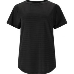 Damska koszulka w paski Whistler Skylon. Czarne bluzki damskie Whistler, bez wzorów, sportowe, bez kołnierzyka, bez ramiączek. Za 168.50 zł.