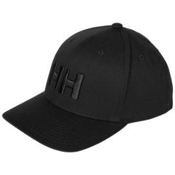 Czapka z daszkiem Helly Hansen Brand. Czarne czapki damskie Helly Hansen, bez wzorów, z bawełny, klasyczne. Za 225.50 zł.