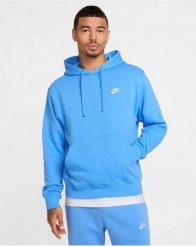 Nike vyriškas megztinis NSW CLUB HOODIE, mėlynas. Bluzy męskie Nike, m, bez wzorów, bez kaptura. Za 240.94 zł.
