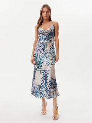 Guess Sukienka codzienna W5GK85 WH9C2 Niebieski Regular Fit. Niebieskie sukienki damskie Guess, na co dzień, xl, z aplikacjami, z syntetyku, bez kołnierzyka, bez ramiączek, proste. Za 409.99 zł.