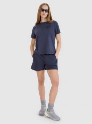 4F Spodenki dresowe z efektem sprania damskie - szare XL. Szare szorty damskie 4F, bez wzorów, z bawełny, sportowe. W wyprzedaży za 79.99 zł.