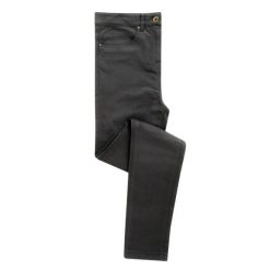 Chinosy Damskie O Wyglądzie Denimu. Brązowe spodnie materiałowe damskie PREMIER, na lato, bez wzorów, z denimu, sportowe, trekkingowe. Za 151.99 zł.