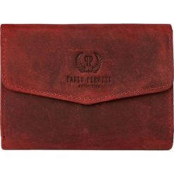 Portfel damski skórzany PAOLO PERUZZI czerwony T-35-RD. Czerwone portfele damskie Paolo Peruzzi, ze skóry. Za 69.99 zł.