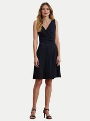 Lauren Ralph Lauren Sukienka koktajlowa 250865006002 Granatowy Regular Fit. Niebieskie sukienki damskie Lauren Ralph Lauren, bez wzorów, z syntetyku, wizytowe, bez kołnierzyka, bez ramiączek. Za 469.99 zł.