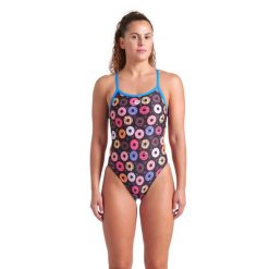 Strój Kąpielowy Damski Arena Donuts Swimsuit Challenge. Fioletowe stroje kąpielowe damskie ARENA, xs, bez wzorów. Za 259.99 zł.
