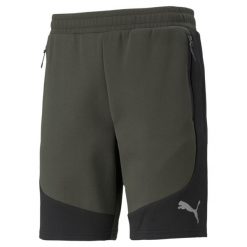 Szorty Sportowe Męskie Puma Evostripe 8'' Dk. Zielone buty sportowe męskie Puma, bez wzorów, bez zapięcia, na fitness i siłownię. Za 146.99 zł.