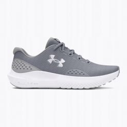 Buty Męskie Do Biegania Under Armour Surge 4 Obuwie Sportowe. Szare buty sportowe męskie Under Armour, bez wzorów, bez zapięcia, do biegania. Za 259.99 zł.