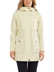Płaszcz przeciwdeszczowy damski Fundango Zhuri Waterproof. Żółte płaszcze damskie FUNDANGO, xs, bez wzorów, z materiału, eleganckie, bez kołnierzyka, bez kaptura. Za 499.00 zł.