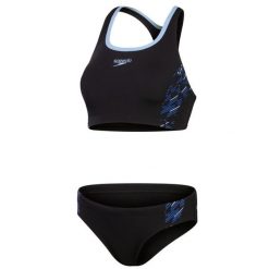 Strój kąpielowy dwuczęściowy damski Speedo Placement 2 Piece. Czarne stroje kąpielowe damskie Speedo, s, bez wzorów, z materiału. Za 265.00 zł.