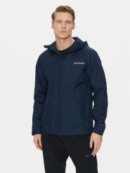 Columbia Kurtka przeciwdeszczowa Inner Limits II EO0088 Granatowy Regular Fit. Niebieskie kurtki sportowe męskie Columbia, m, bez wzorów, z syntetyku, bez kaptura, outdoorowe. Za 229.00 zł.