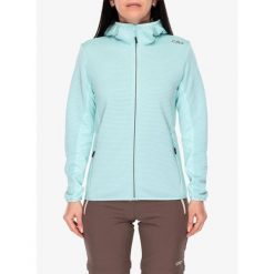 Bluza polarowa damska CMP Glentra Jacket. Niebieskie bluzy damskie CMP, bez wzorów, z polaru, sportowe, bez ramiączek, bez kaptura. Za 384.99 zł.