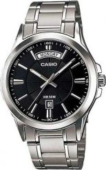 Zegarek Casio Zegarek marki Casio model MTP-1381D kolor Szary. Akcesoria męski. Sezon: Cały rok NoSize. Szare zegarki męskie Casio, bez wzorów. Za 236.84 zł.