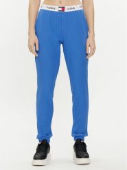 Tommy Jeans Spodnie dresowe UW0UW05154 Niebieski Regular Fit. Niebieskie spodnie dresowe damskie Tommy Jeans, bez wzorów, z bawełny. Za 229.99 zł.