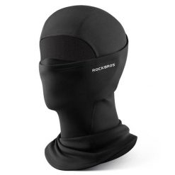 Kompletna Czapka Termiczna ROCKBROS. Czarne czapki damskie ROCKBROS, na zimę, bez wzorów, z materiału, eleganckie. Za 79.60 zł.