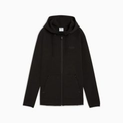 Bluza z kapturem damska Puma SPACER FZ 68857601. Czarne bluzy damskie Puma, l, bez wzorów, z dzianiny, sportowe, bez ramiączek, z kapturem. Za 227.28 zł.