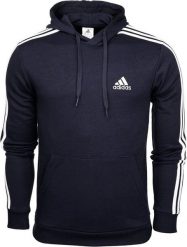 Adidas Bluza męska adidas Essentials French Terry 3-Stripes Hoodie granatowa IC0436 XL. Bluzy męskie Adidas, m, bez wzorów, bez kaptura. Za 222.25 zł.