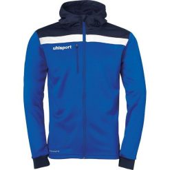 Kurtka Uhlsport Offense 23. Niebieskie kurtki męskie Uhlsport, bez wzorów, sportowe, z kapturem. W wyprzedaży za 201.00 zł.