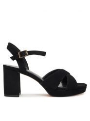 JENNY Sandały AYLA WYL3426-3 Czarny. Czarne sandały damskie Jenny, bez wzorów, z materiału, bez obcasa, na słupku, bez zapięcia. Za 149.99 zł.