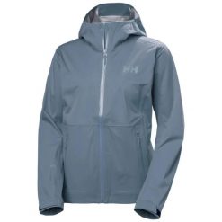 Damska kurtka turystyczna Helly Hansen Momentum 3L. Niebieskie kurtki sportowe damskie Helly Hansen, l, bez wzorów, bez ramiączek, bez kaptura. Za 1,069.50 zł.