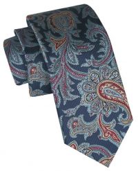 Klasyczny, Męski Krawat Alties - Odcienie Niebieskiego, Duży Wzór. Niebieskie krawaty i muchy Alties, bez wzorów, z tkaniny, eleganckie. Za 49.00 zł.