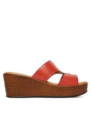 Lasocki Klapki WI16-NYASA-01 Czerwony. Czerwone klapki damskie Lasocki, bez wzorów, ze skóry, bez obcasa, bez zapięcia. Za 169.99 zł.