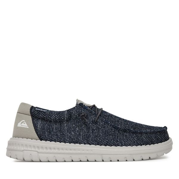 Półbuty Quiksilver. Niebieskie półbuty męskie Quiksilver, bez wzorów, bez obcasa, bez zapięcia. Za 125.99 zł.