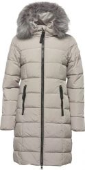 Płaszcz damski Loap Taslira beżowy. Brązowe płaszcze damskie Scarpa, na zimę, xs, bez wzorów, z materiału, eleganckie, bez kołnierzyka, bez kaptura. Za 269.59 zł.