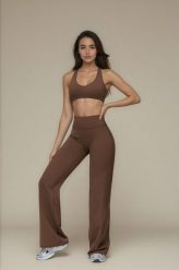 Legginsy Straight Softform™ - Brązowy. Brązowe legginsy damskie JOY STUDIO, bez wzorów, z materiału. Za 235.00 zł.