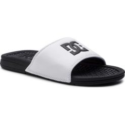 Klapki DC - Bolsa ADYL100026 White/Black (WBK). Białe klapki męskie DC, bez wzorów, z materiału, bez zapięcia. Za 99.00 zł.