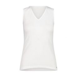 Koszulka damska turystyczna CMP 3Y92146. Białe bluzki damskie CMP, bez wzorów, eleganckie, bez kołnierzyka, bez ramiączek. W wyprzedaży za 76.99 zł.
