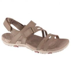 Buty do chodzenia damskie Merrell J003424. Brązowe obuwie trekkingowe damskie Merrell, z gumy, bez zapięcia. Za 359.99 zł.