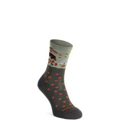 Skarpety merino damskie Darn Tough Wild Life Crew Lightweight with Cushion. Zielone skarpetki damskie DARN TOUGH, bez wzorów. Za 135.99 zł.