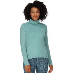 Bluza turystyczna polarowa damska Regatta Highton Lte II. Niebieskie koszulki sportowe damskie Regatta, bez wzorów, z elastanu, bez ramiączek. Za 89.00 zł.
