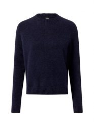 BOSS Sweter z dodatkiem alpaki Kobiety Wełna niebieski, M. Niebieskie swetry nierozpinane damskie Boss, m, bez wzorów, z dzianiny, bez kołnierzyka, bez ramiączek. Za 549.95 zł.