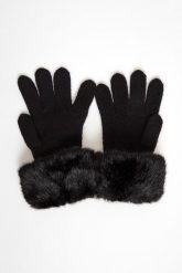 Rękawiczki damskie z futerkiem LIU JO. Rękawiczki damskie Liu Jo, bez wzorów. Za 359.00 zł.