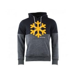 Bluza z kapturem Peak Mountain Carlo. Czarne bluzy męskie Peak Mountain, na zimę, bez wzorów, sportowe, bez ramiączek, z kapturem. W wyprzedaży za 219.00 zł.