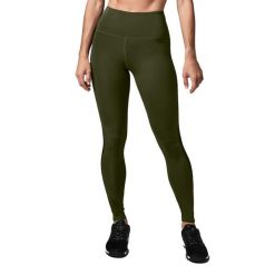 Legginsy treningowe damskie STRONG ID Essential. Zielone bielizna sportowa damska STRONG ID, bez wzorów. Za 149.99 zł.