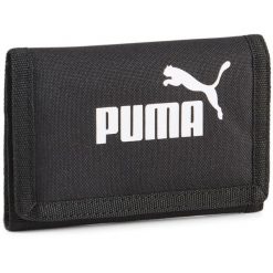 Portfel Puma Phase, Dla obu płci. Czarne portfele męskie Puma, bez wzorów, z poliesteru. Za 190.00 zł.